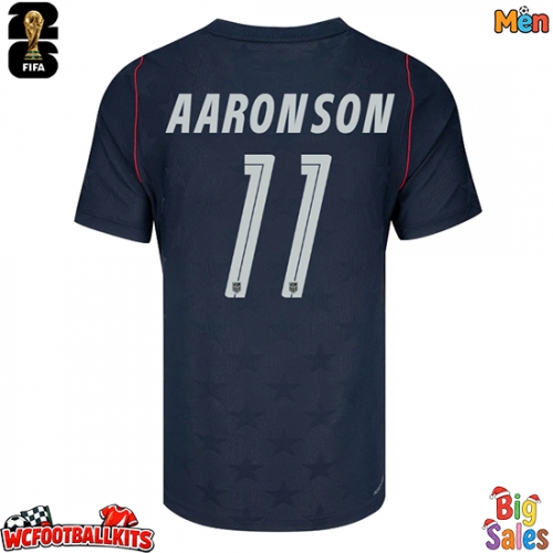 United States Brenden Aaronson #11 Replica Away Stadium Shirt World Cup 2026 Short Sleeve